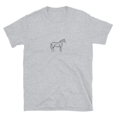 Minimalist Horse Shirt - No Ground - Unisex - Basic Colors