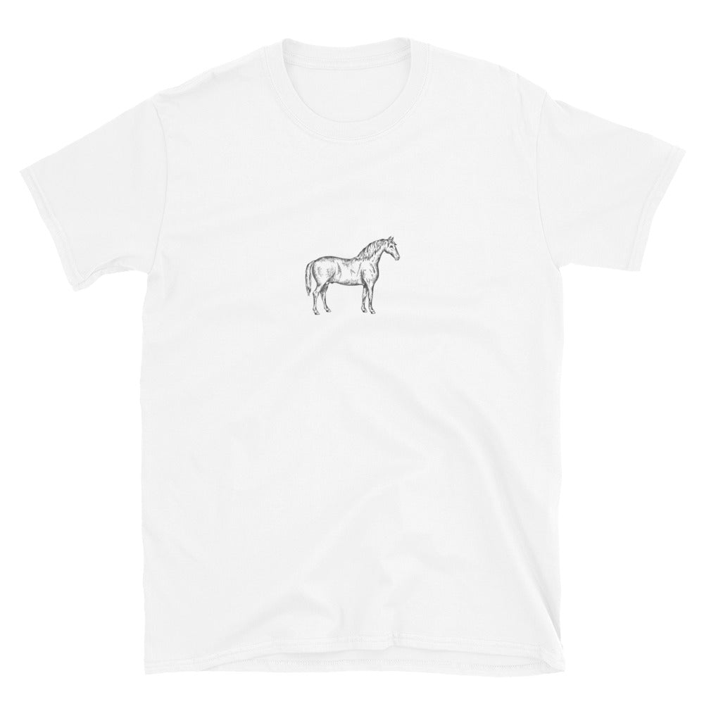 Minimalist Horse Shirt - No Ground - Unisex - Basic Colors