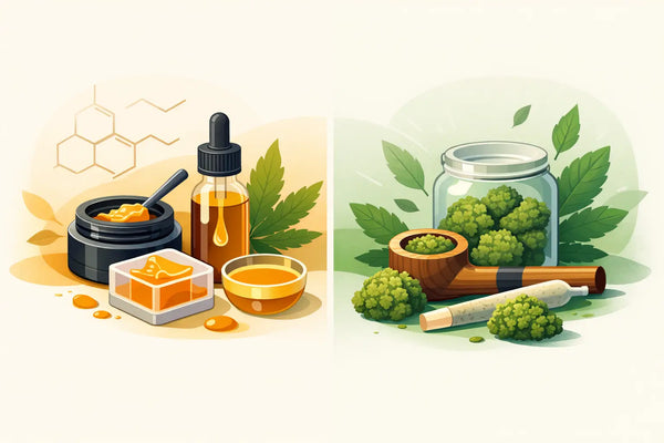 Hemp Concentrates vs Flower Effects