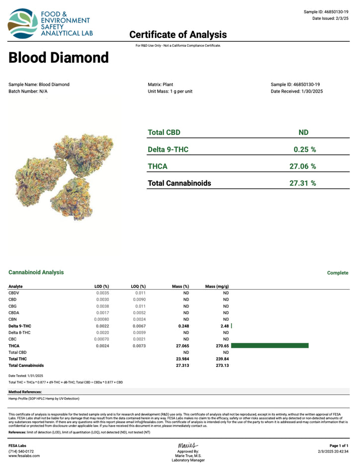 Indoor Blood Diamond Exotics