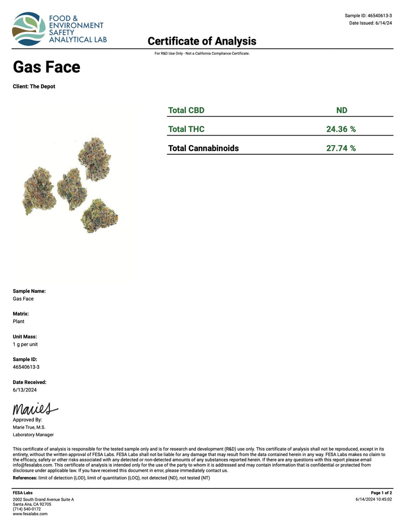 Indoor Gas Face