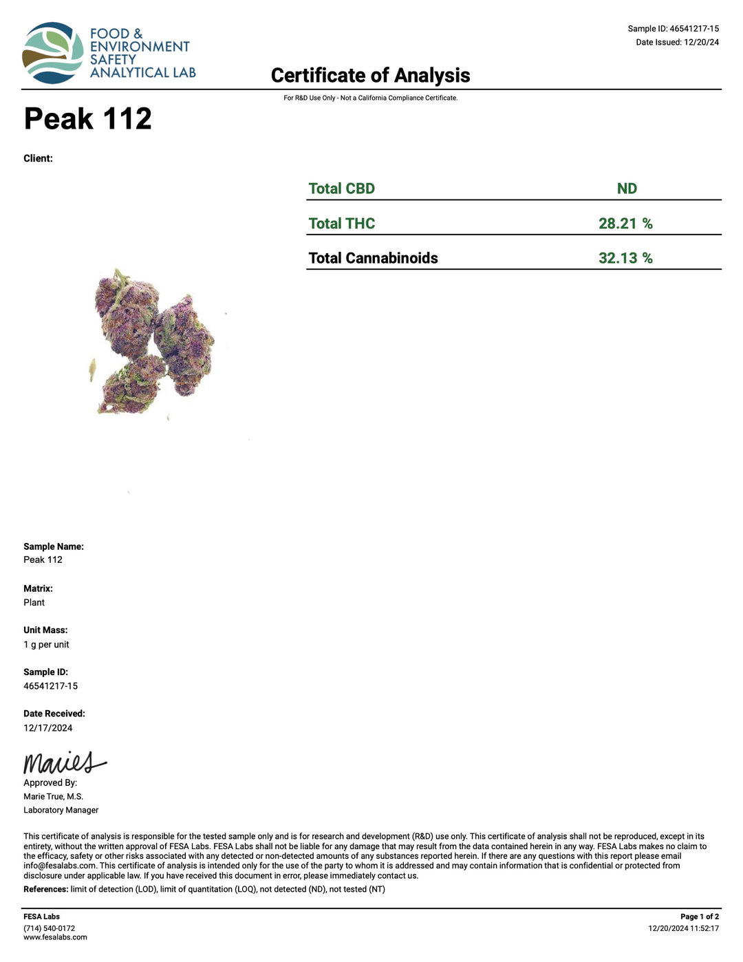 Indoor Peak 112