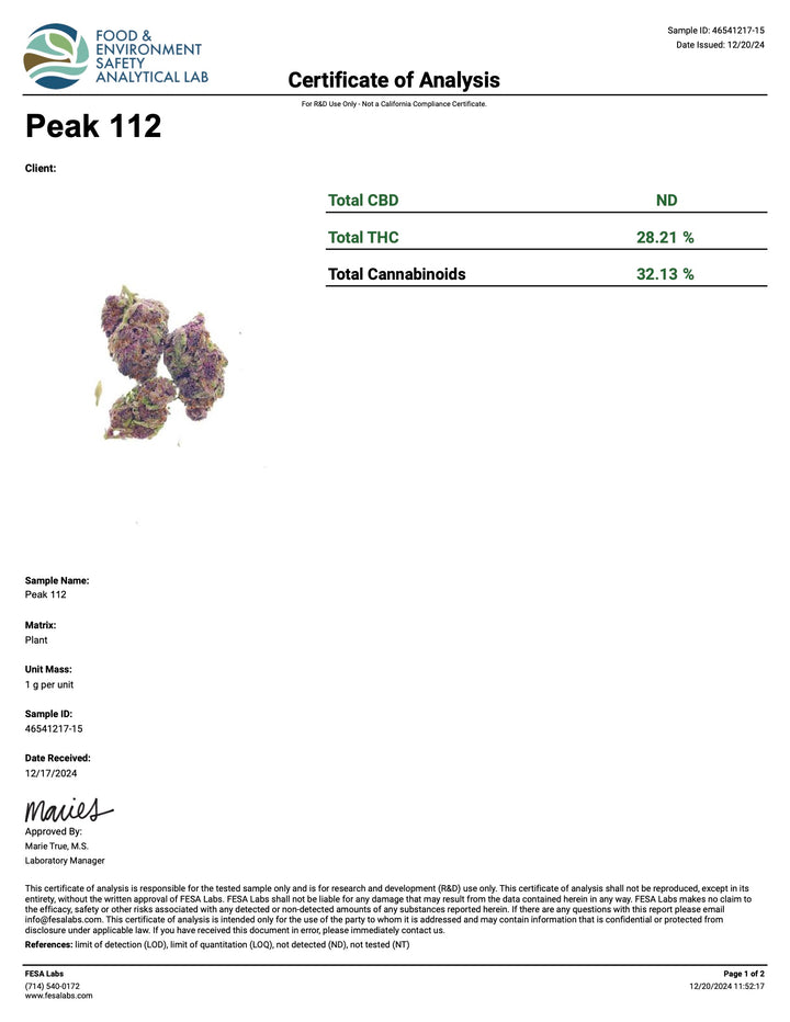 Indoor Peak 112