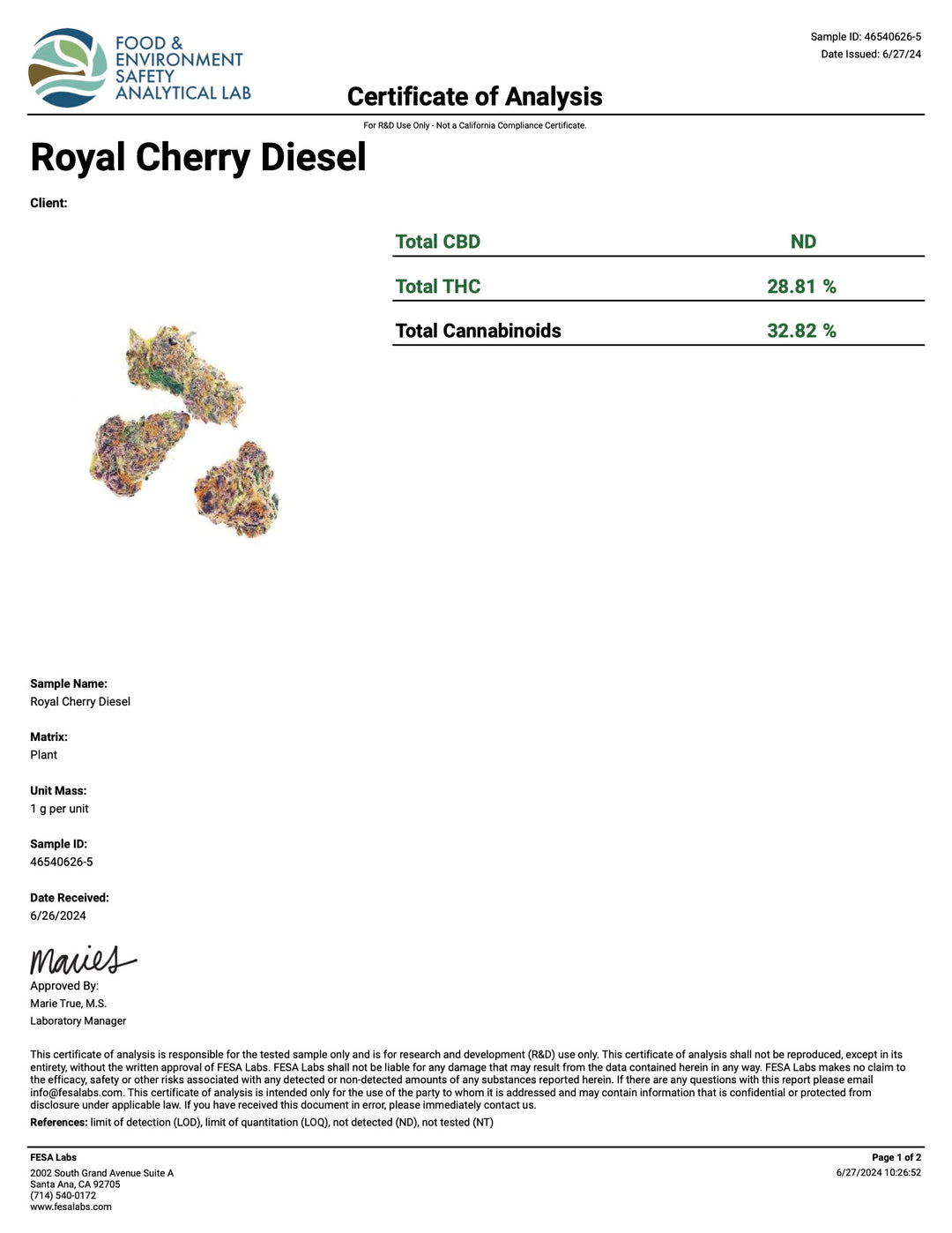 Indoor Royal Cherry Diesel