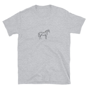 Minimalist Horse Shirt - No Ground - Unisex - Basic Colors