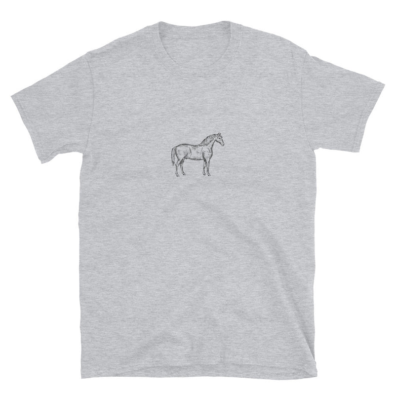 Minimalist Horse Shirt - No Ground - Unisex - Basic Colors
