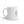 White glossy horse mug